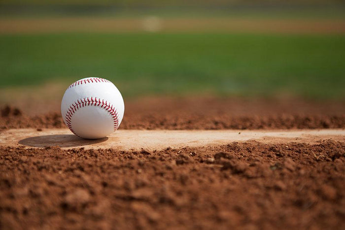 Baseball on the Pitchers Mound Wall Mural Wallpaper