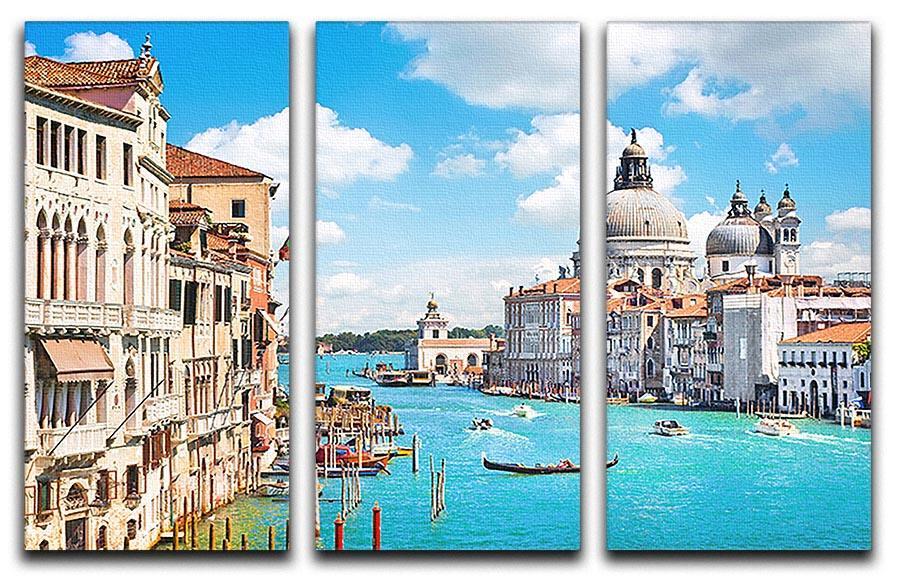 Basilica di Santa Maria della Salute 3 Split Panel Canvas Print - Canvas Art Rocks - 1