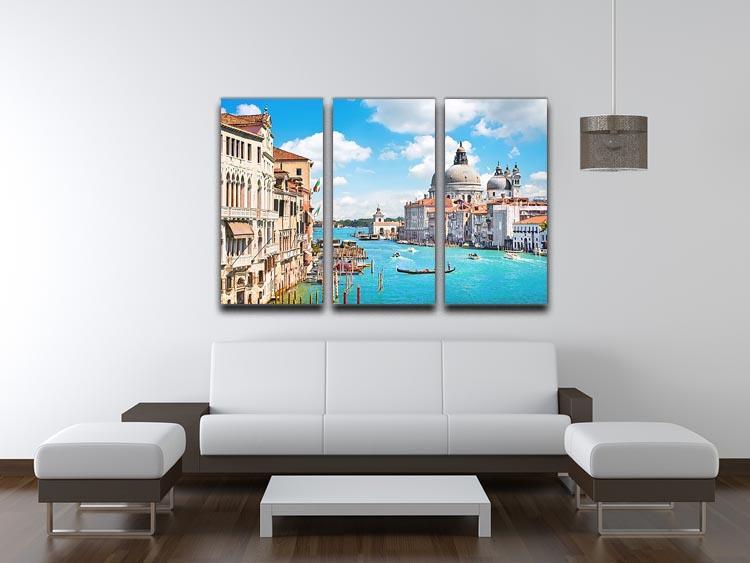 Basilica di Santa Maria della Salute 3 Split Panel Canvas Print - Canvas Art Rocks - 3