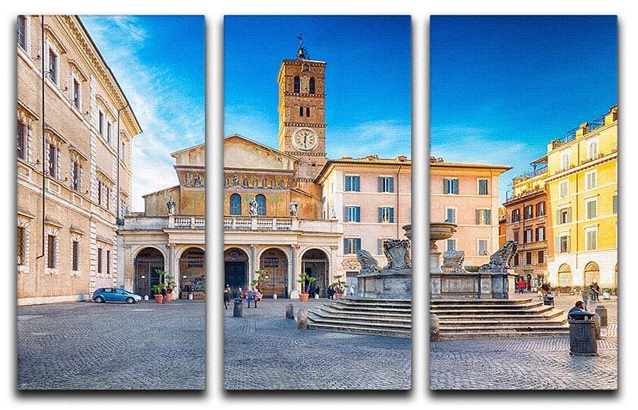 Basilica of Saint Mary in Rome 3 Split Panel Canvas Print - Canvas Art Rocks - 1