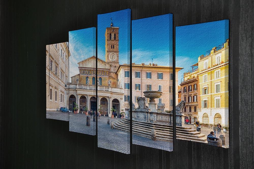 Basilica of Saint Mary in Rome 5 Split Panel Canvas  - Canvas Art Rocks - 2