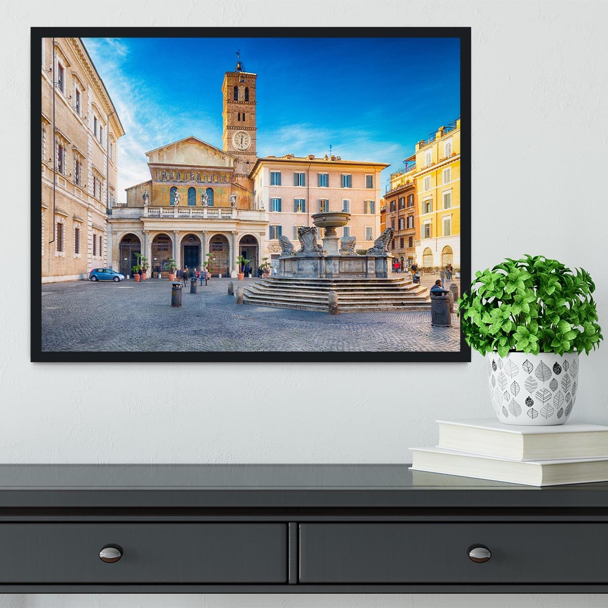 Basilica of Saint Mary in Rome Framed Print - Canvas Art Rocks - 2