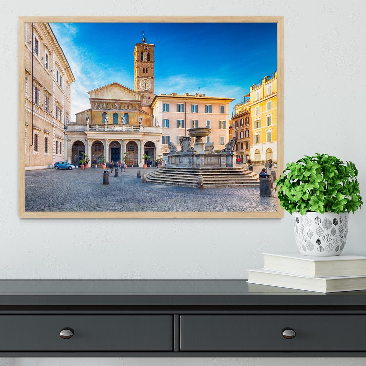 Basilica of Saint Mary in Rome Framed Print - Canvas Art Rocks - 4
