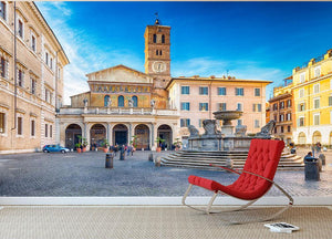 Basilica of Saint Mary in Rome Wall Mural Wallpaper - Canvas Art Rocks - 2