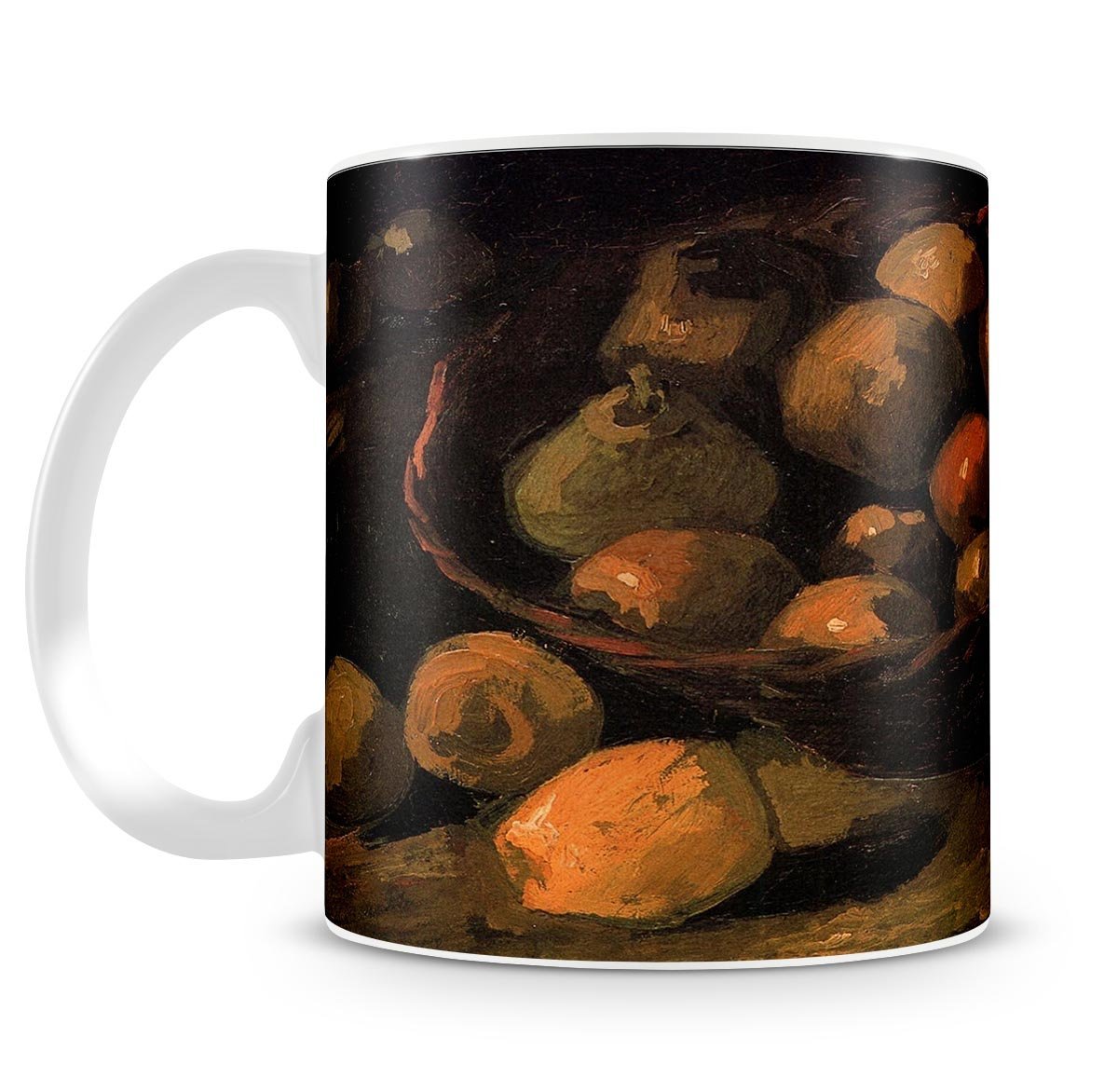 Basket of Apples by Van Gogh Mug - Canvas Art Rocks - 4
