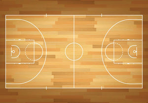 Basketball court on top Wall Mural Wallpaper - Canvas Art Rocks - 1