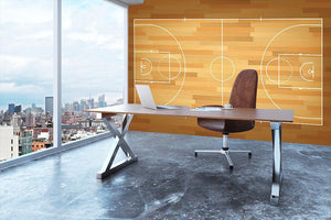 Basketball court on top Wall Mural Wallpaper - Canvas Art Rocks - 3