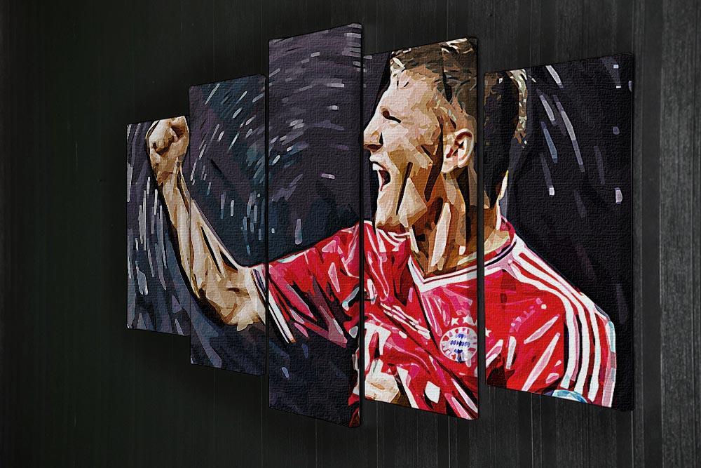 Bastian Schweinsteiger 5 Split Panel Canvas - Canvas Art Rocks - 2