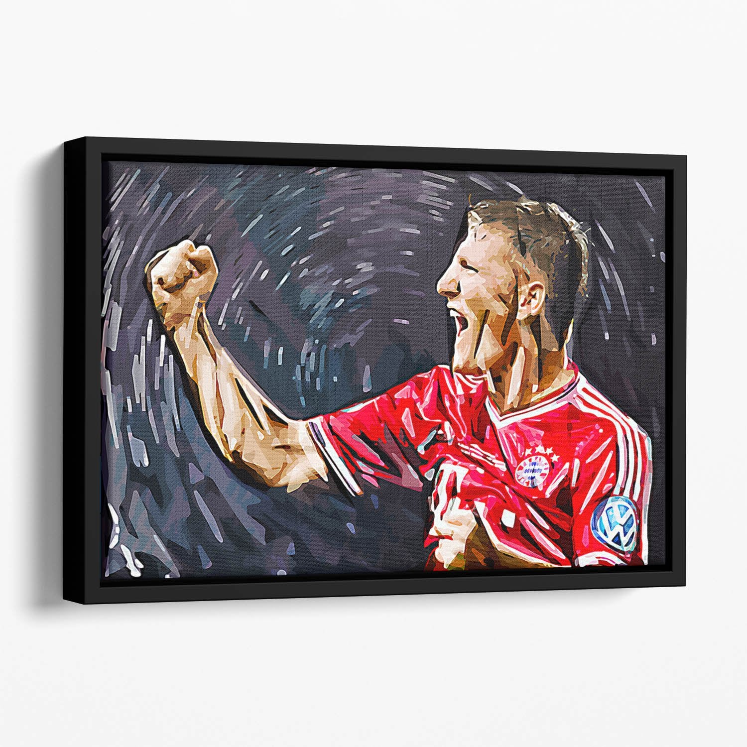 Bastian Schweinsteiger Floating Framed Canvas