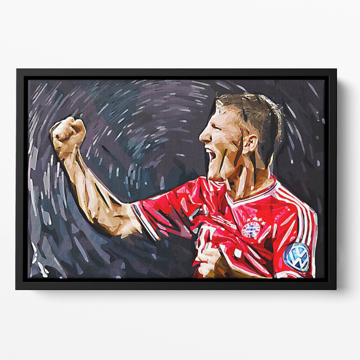 Bastian Schweinsteiger Floating Framed Canvas