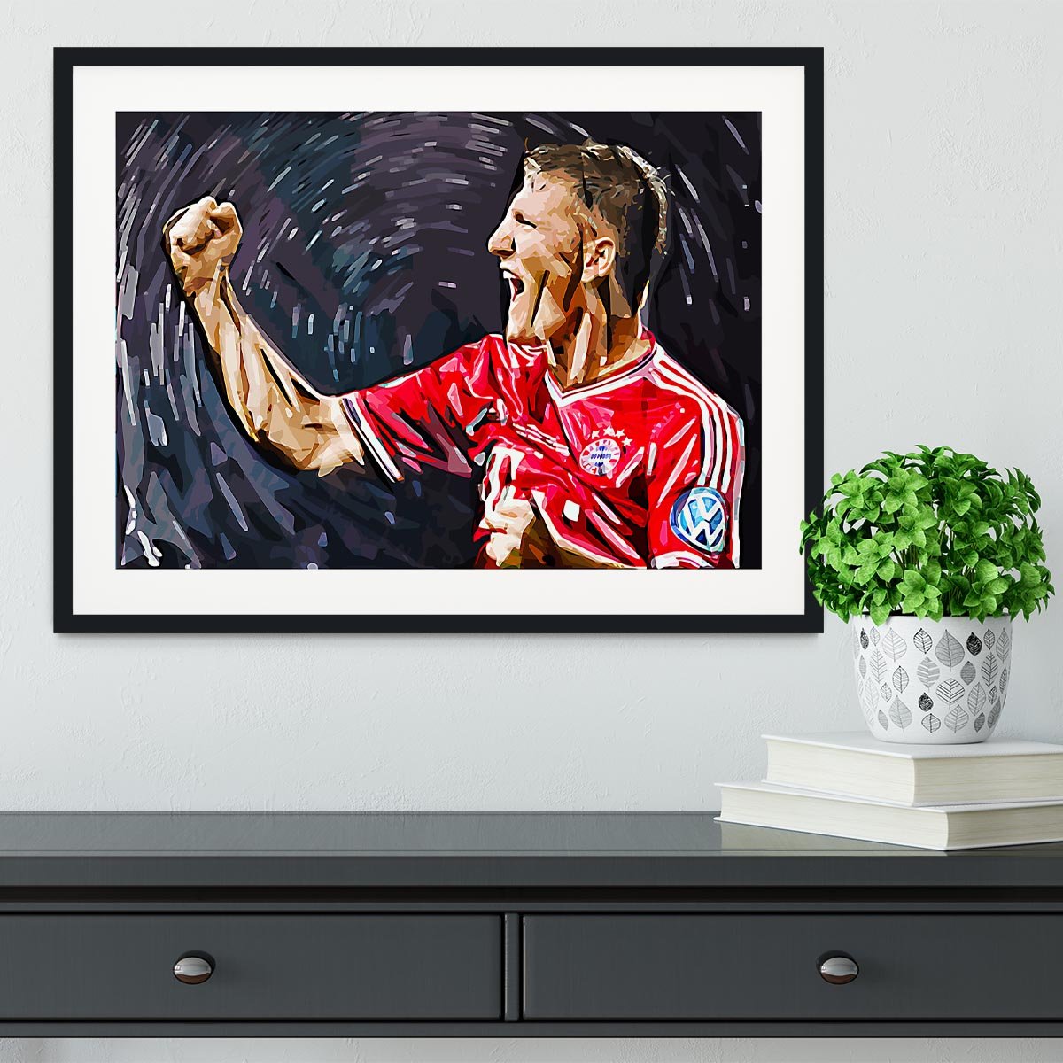 Bastian Schweinsteiger Framed Print - Canvas Art Rocks - 1