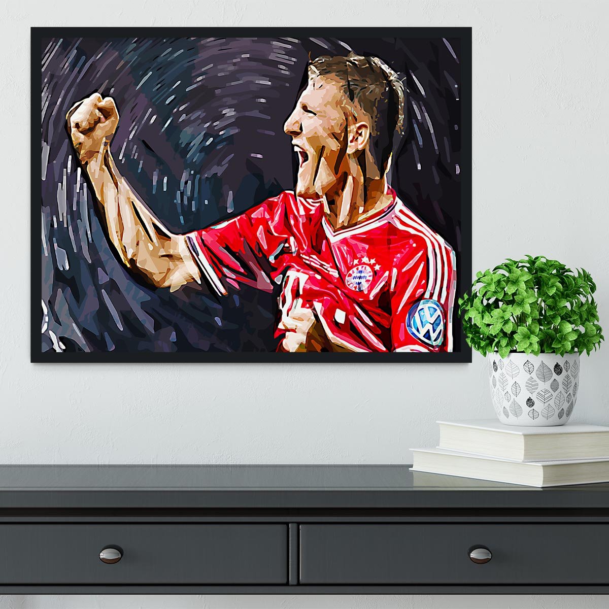 Bastian Schweinsteiger Framed Print - Canvas Art Rocks - 2