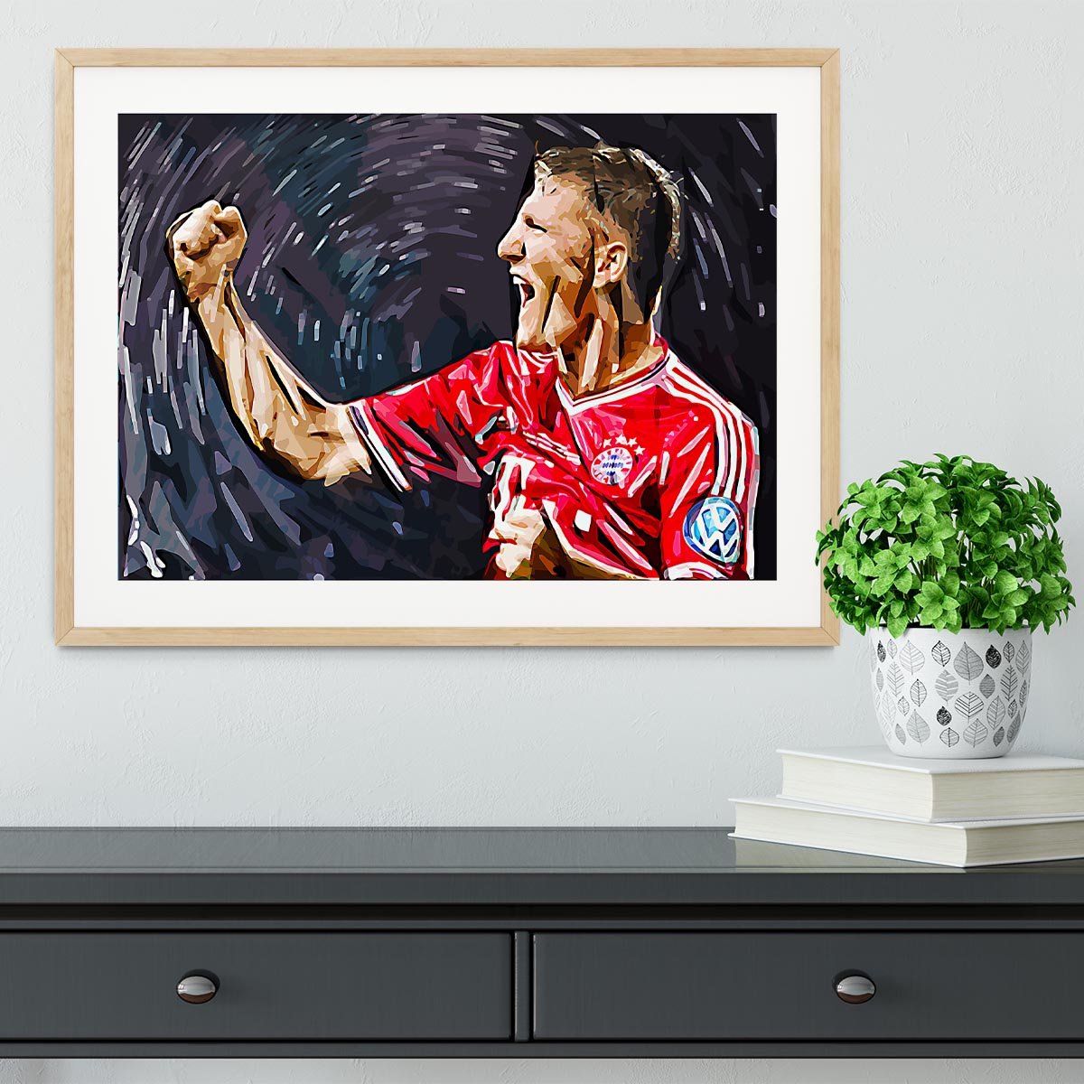 Bastian Schweinsteiger Framed Print - Canvas Art Rocks - 3