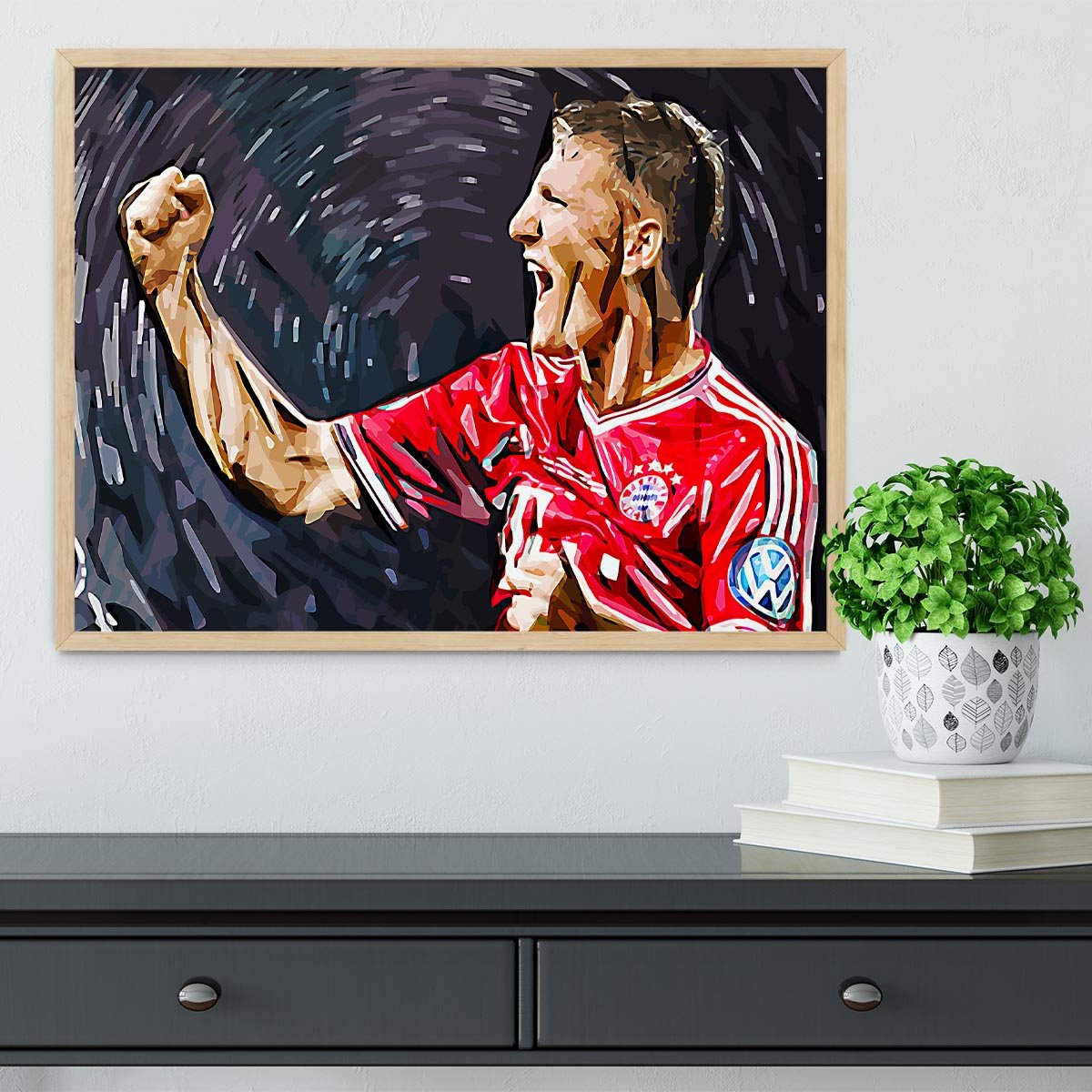 Bastian Schweinsteiger Framed Print - Canvas Art Rocks - 4