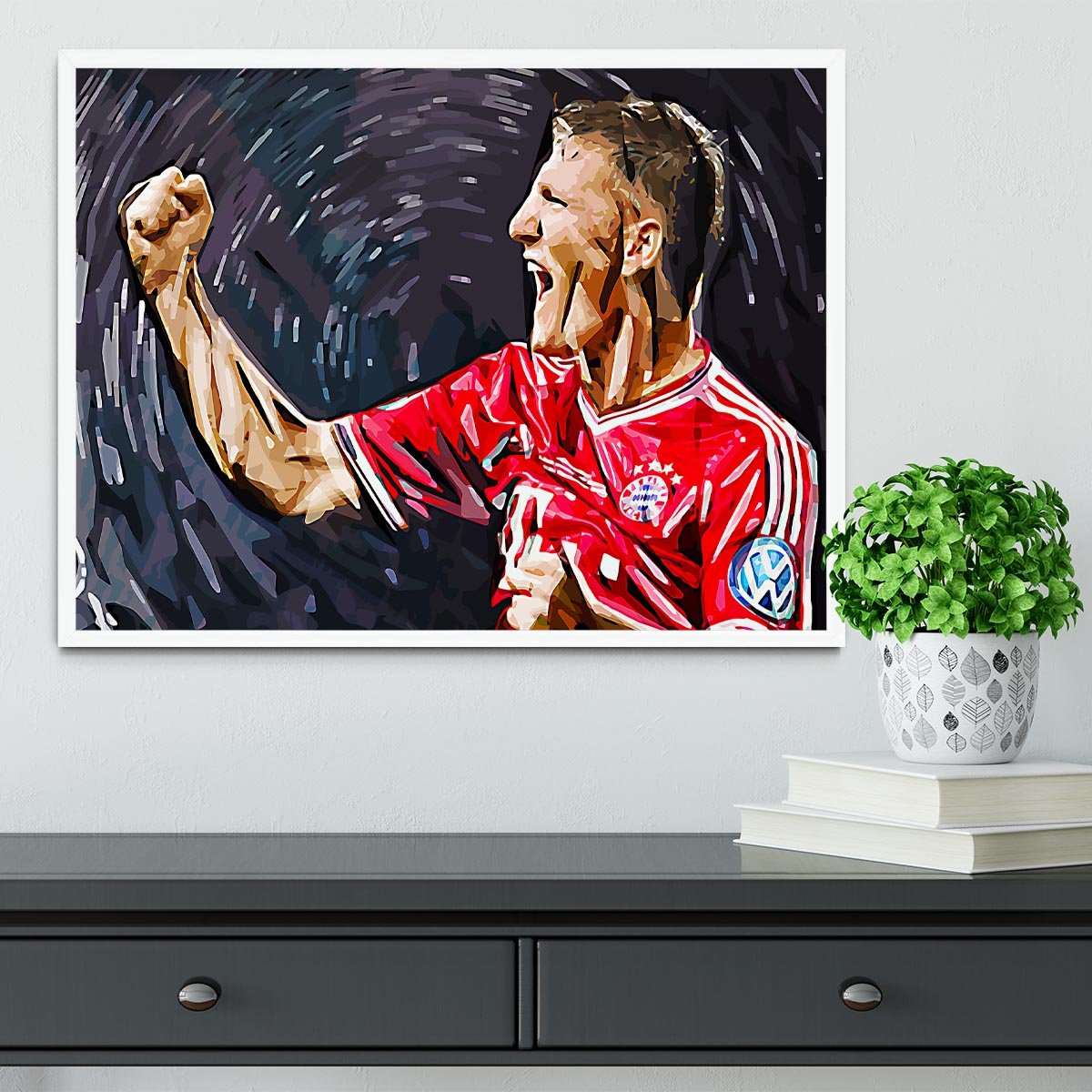 Bastian Schweinsteiger Framed Print - Canvas Art Rocks -6