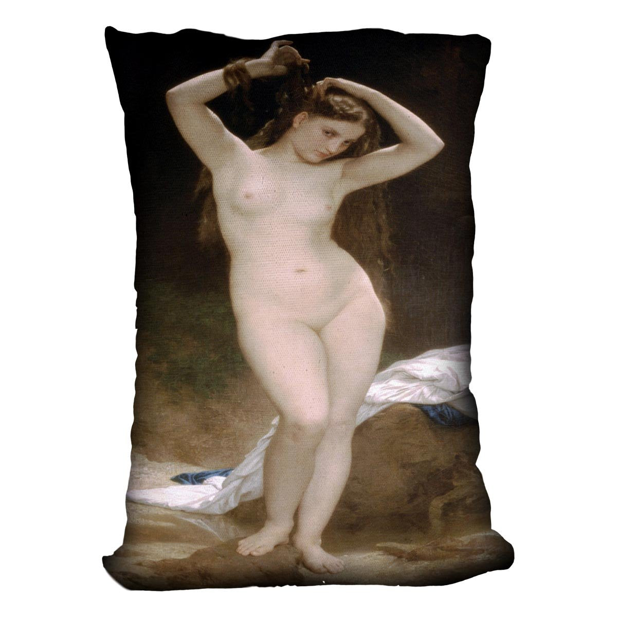 Bather By Bouguereau Throw Pillow