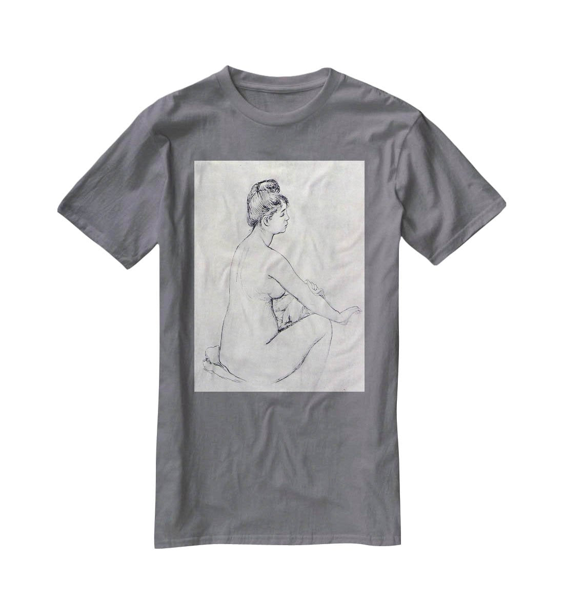 Bather by Renoir T-Shirt - Canvas Art Rocks - 3