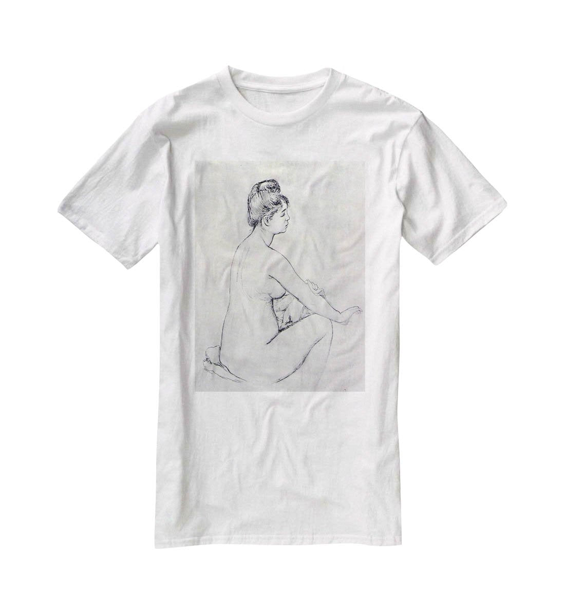 Bather by Renoir T-Shirt - Canvas Art Rocks - 5