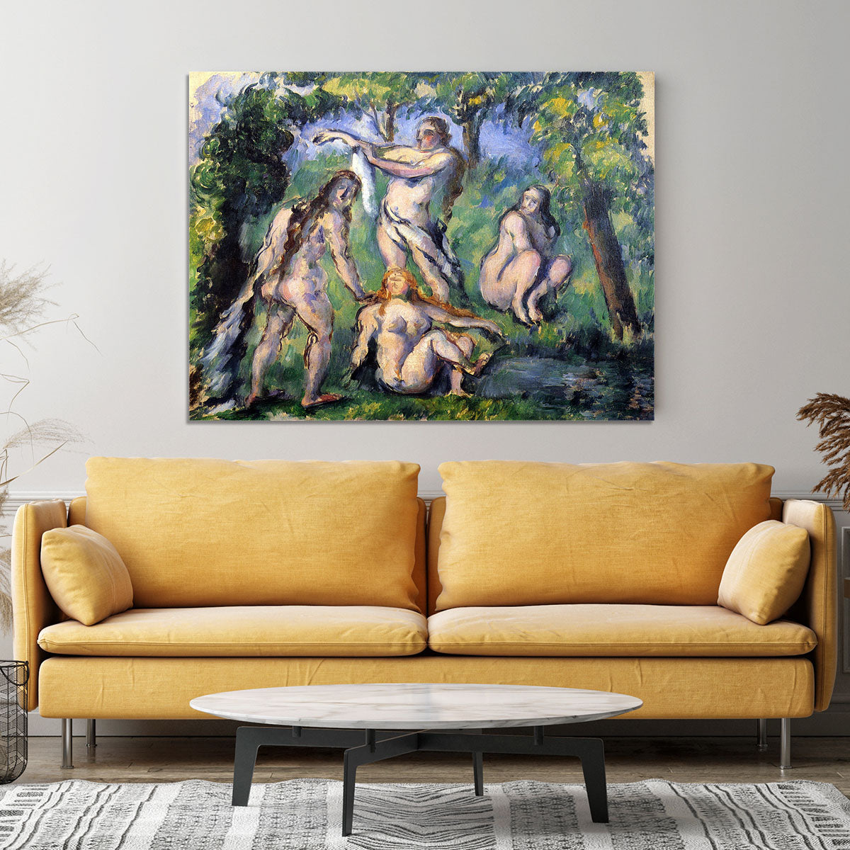 Bathers 2 by Cezanne Canvas Print or Poster - Canvas Art Rocks - 4
