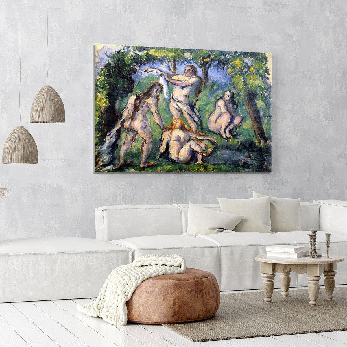Bathers 2 by Cezanne Canvas Print or Poster - Canvas Art Rocks - 6