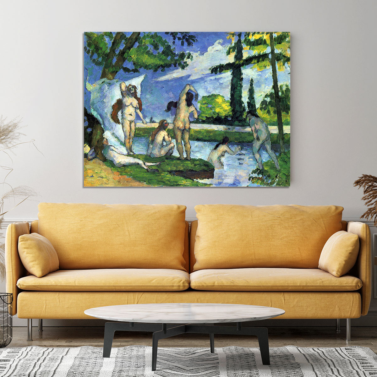 Bathers 4 by Cezanne Canvas Print or Poster - Canvas Art Rocks - 4