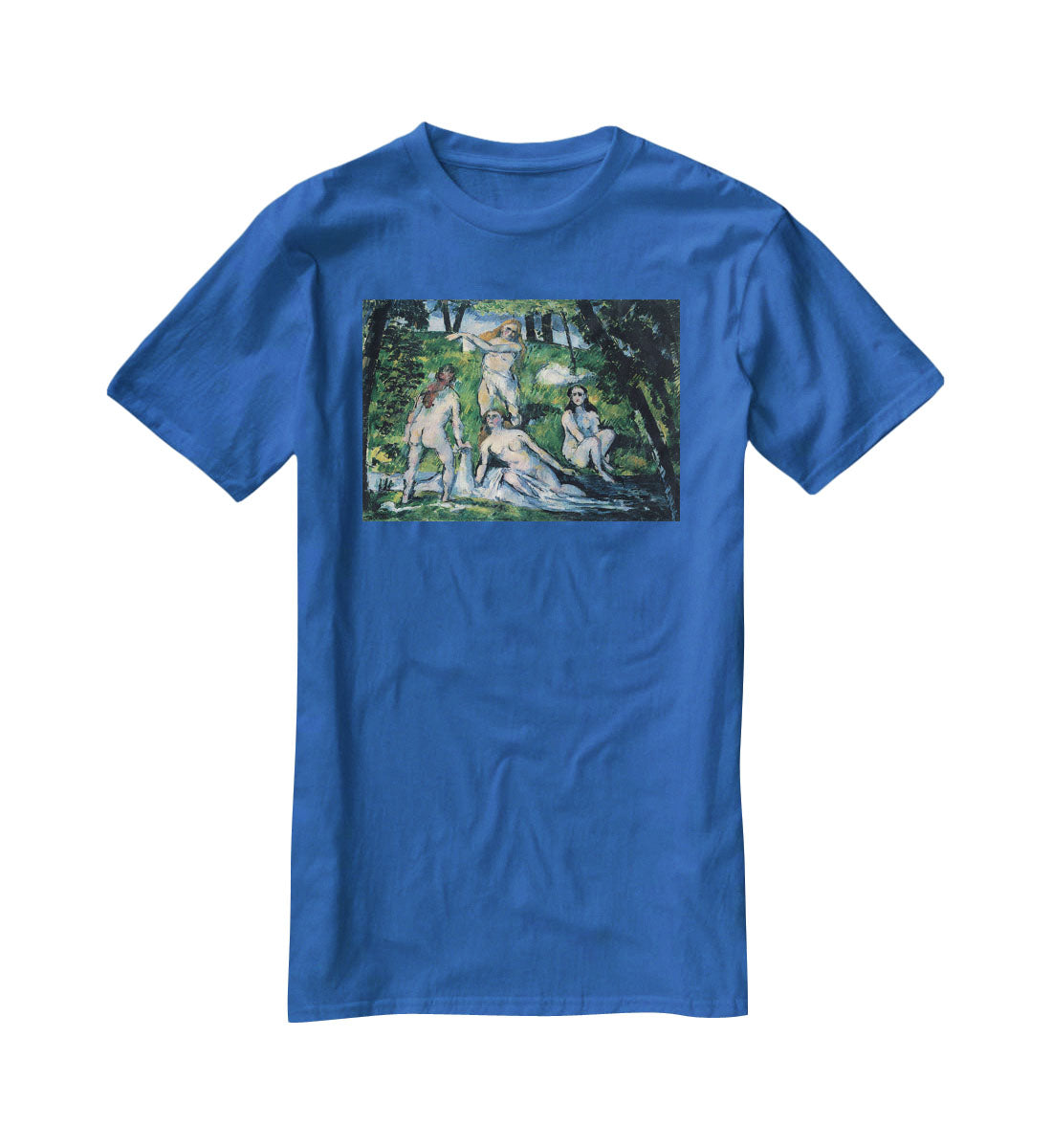 Bathers by Cezanne T-Shirt - Canvas Art Rocks - 2