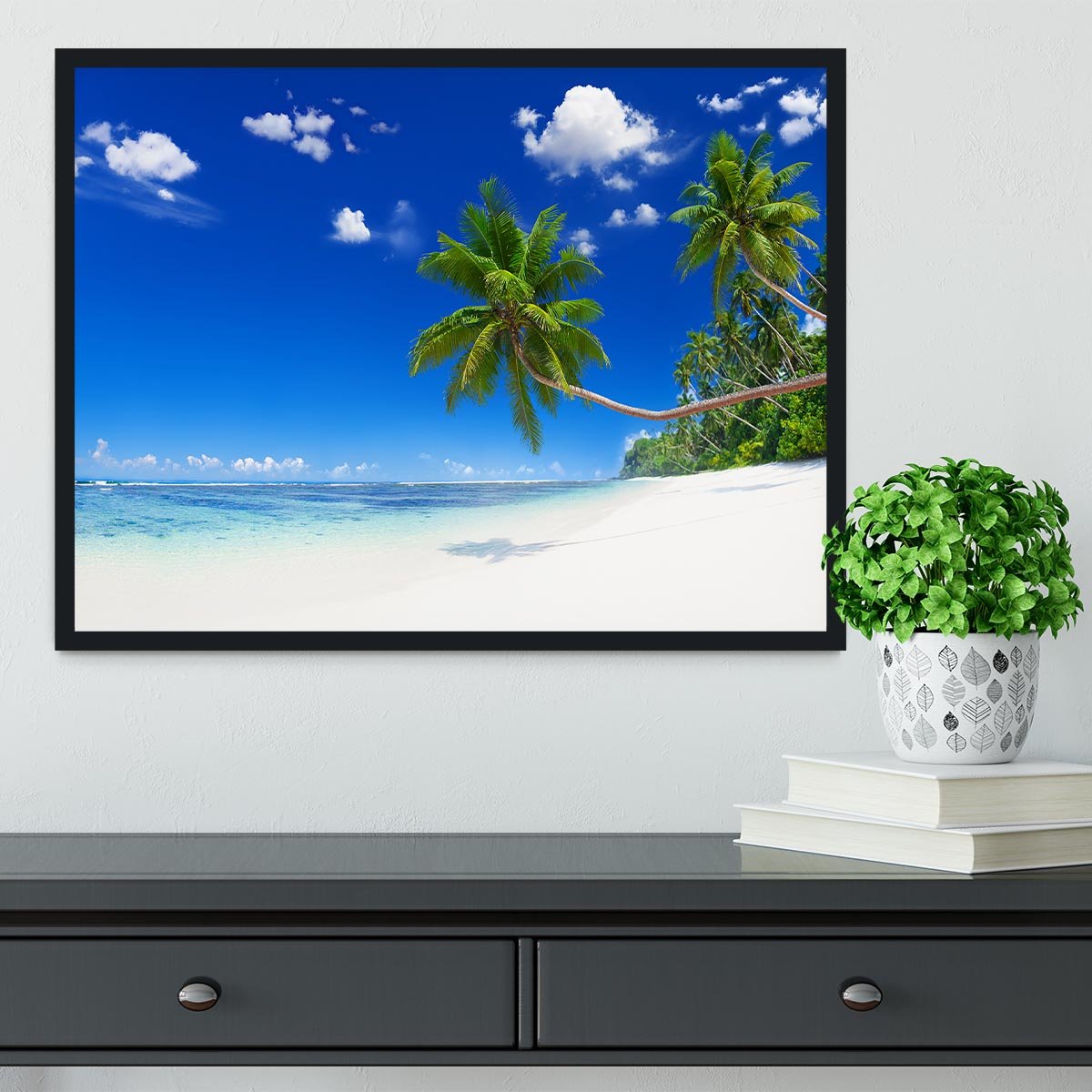 Beach Framed Print - Canvas Art Rocks - 2