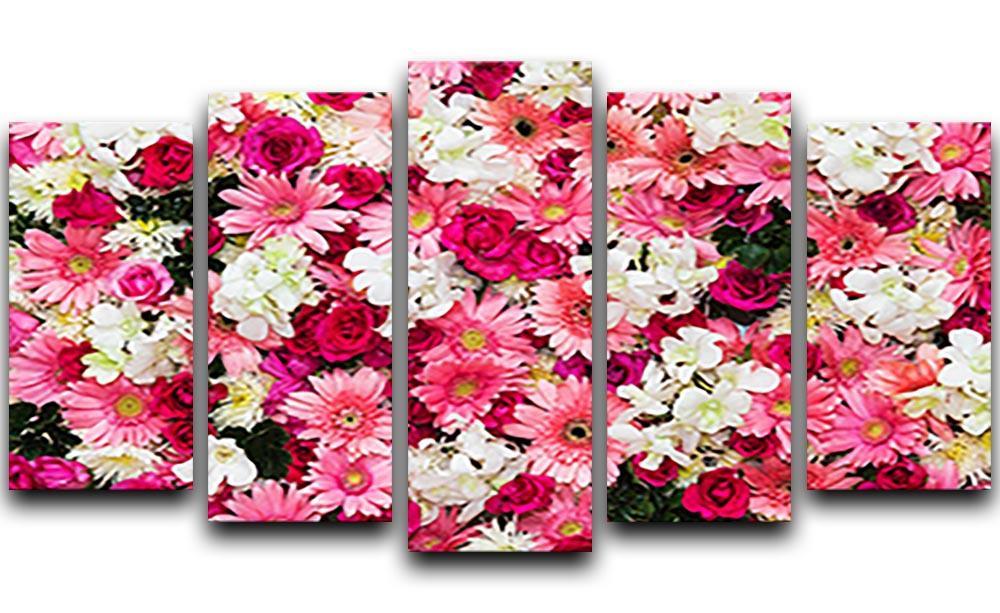 Beautiful flowers for wedding 5 Split Panel Canvas  - Canvas Art Rocks - 1