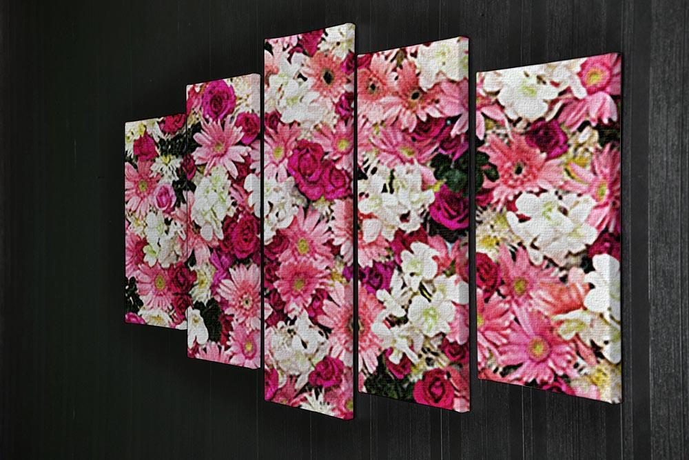 Beautiful flowers for wedding 5 Split Panel Canvas  - Canvas Art Rocks - 2