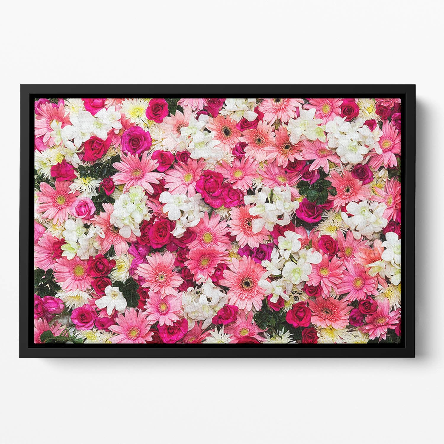 Beautiful flowers for wedding Floating Framed Canvas