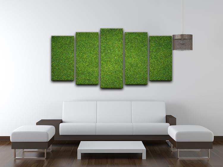 Beautiful green grass 5 Split Panel Canvas  - Canvas Art Rocks - 3