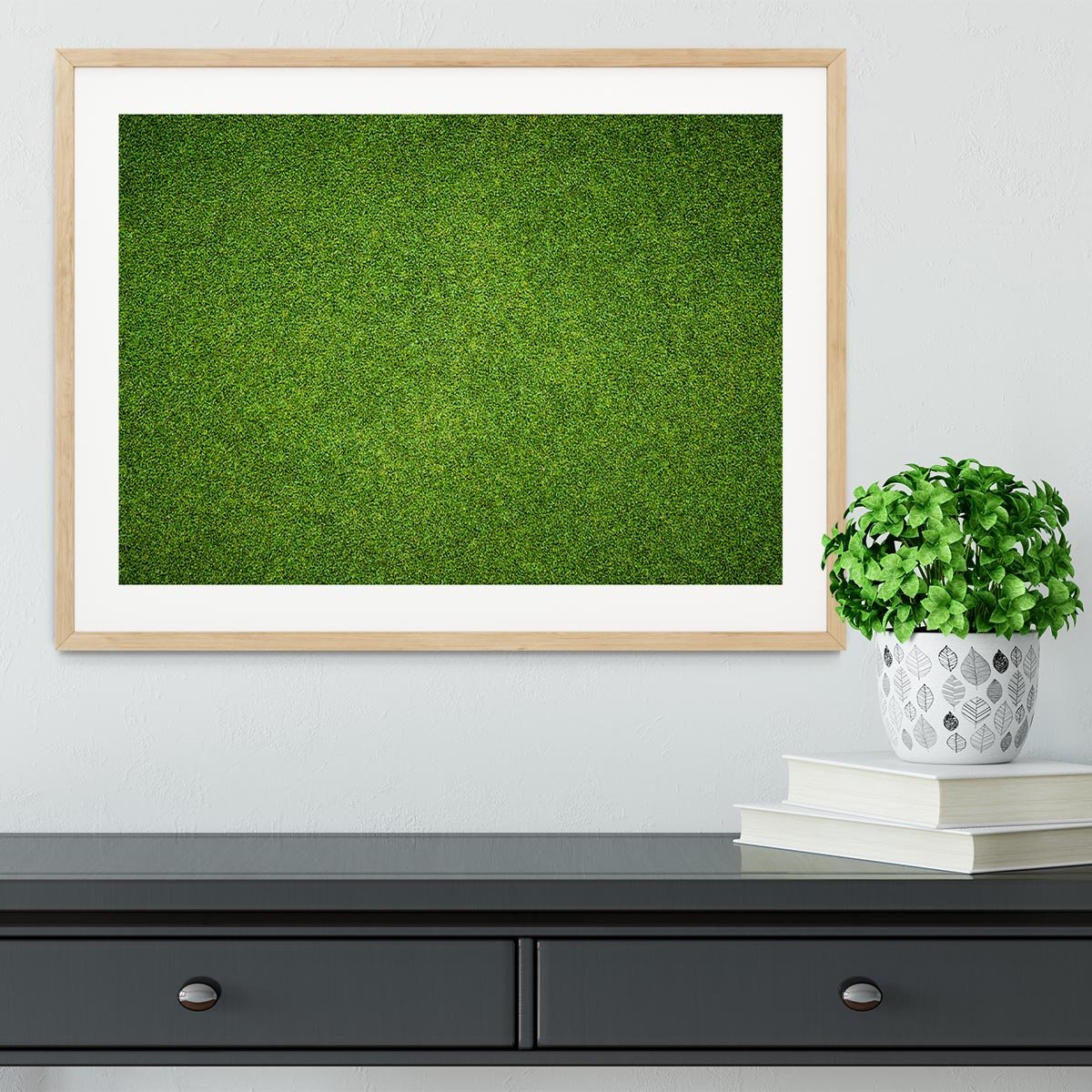 Beautiful green grass Framed Print - Canvas Art Rocks - 3