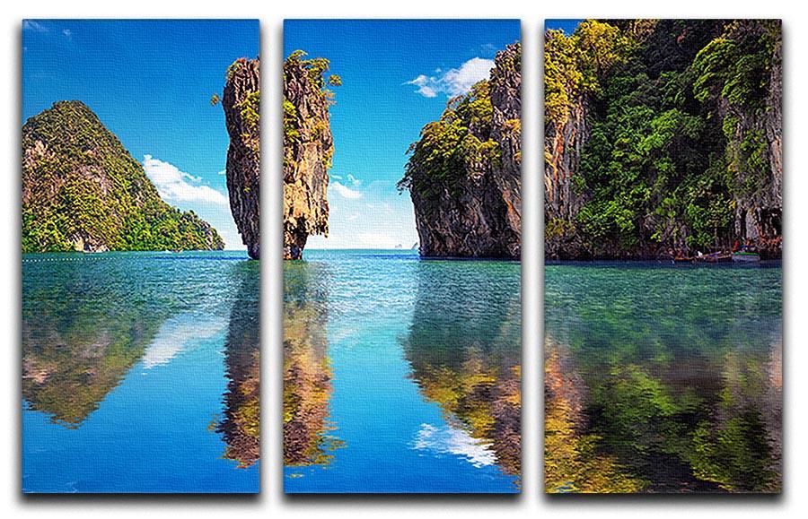 Beautiful nature of Thailand 3 Split Panel Canvas Print - Canvas Art Rocks - 1