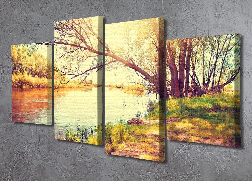 Beautiful scene 4 Split Panel Canvas  - Canvas Art Rocks - 2