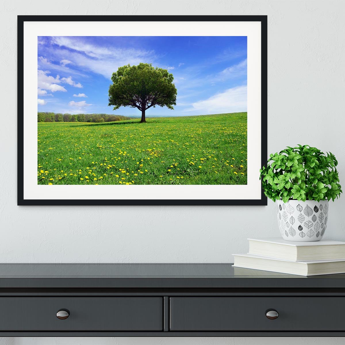 Beautiful spring landscape Framed Print - Canvas Art Rocks - 1