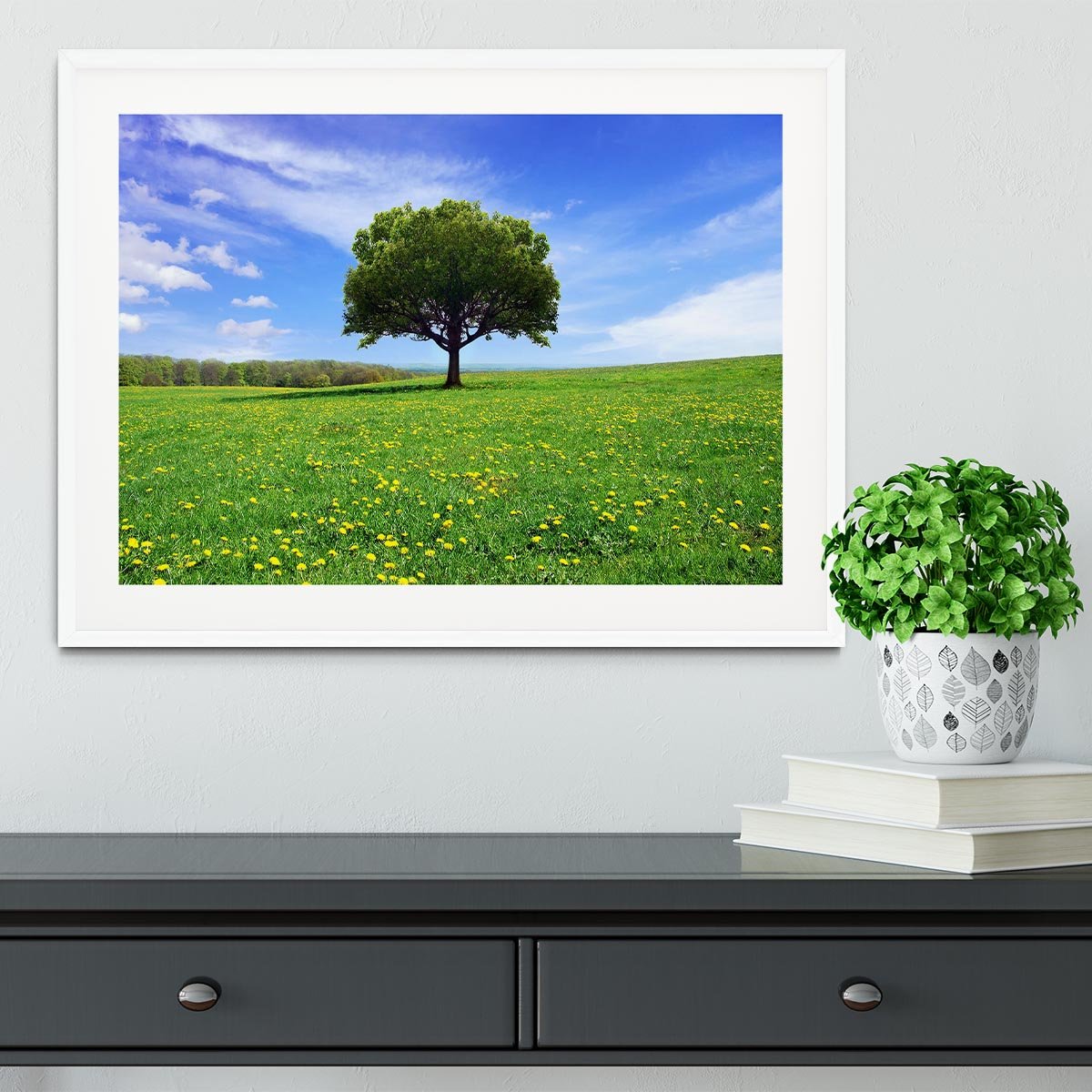 Beautiful spring landscape Framed Print - Canvas Art Rocks - 5