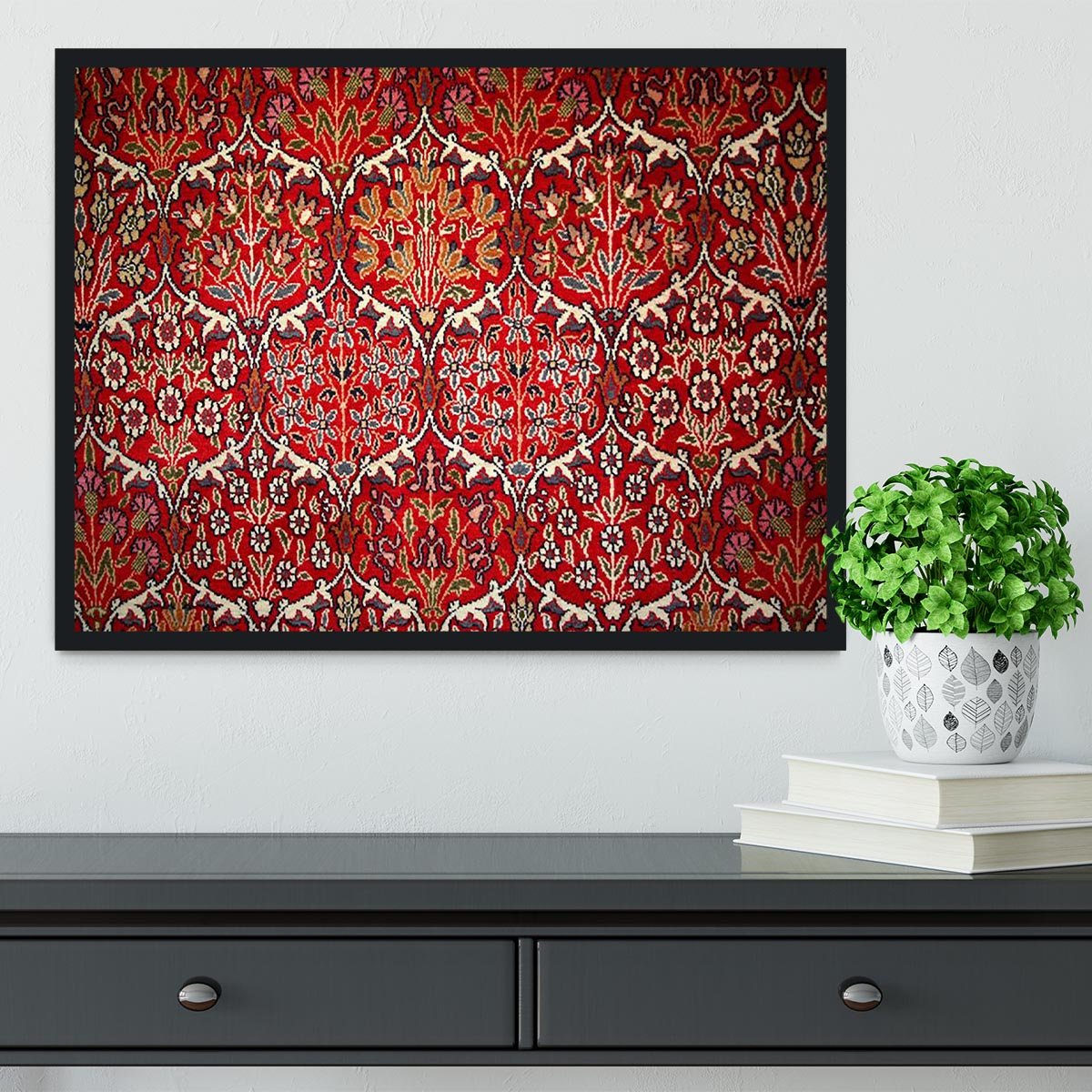 Beautiful turkish carpet Framed Print - Canvas Art Rocks - 2