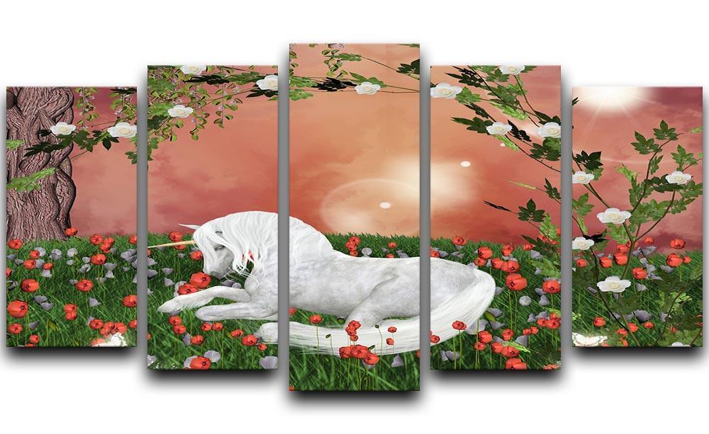 Beautiful unicorn 5 Split Panel Canvas  - Canvas Art Rocks - 1