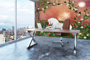 Beautiful unicorn Wall Mural Wallpaper - Canvas Art Rocks - 3