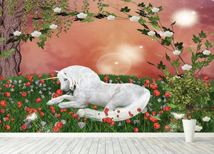 Beautiful unicorn Wall Mural Wallpaper - Canvas Art Rocks - 4
