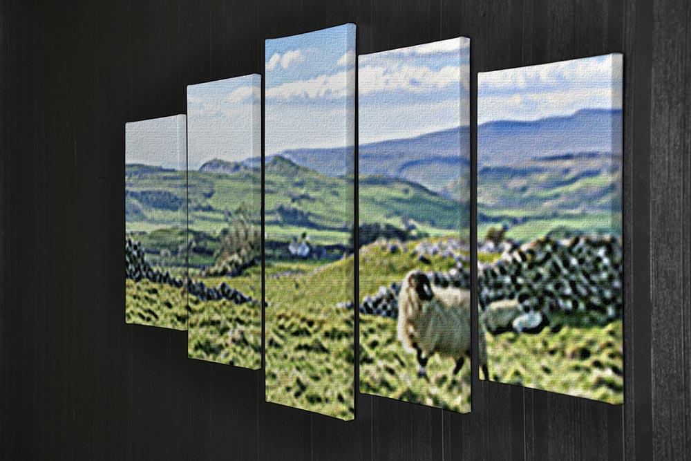 Beautiful yorkshire dales landscape 5 Split Panel Canvas - Canvas Art Rocks - 2