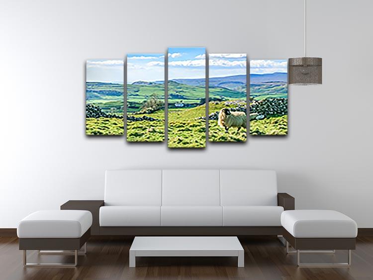 Beautiful yorkshire dales landscape 5 Split Panel Canvas - Canvas Art Rocks - 3