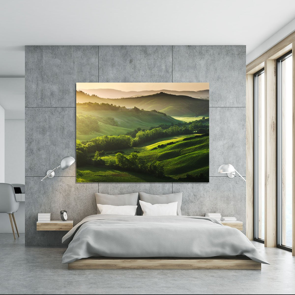 Beautifully illuminated landscape Canvas Print or Poster