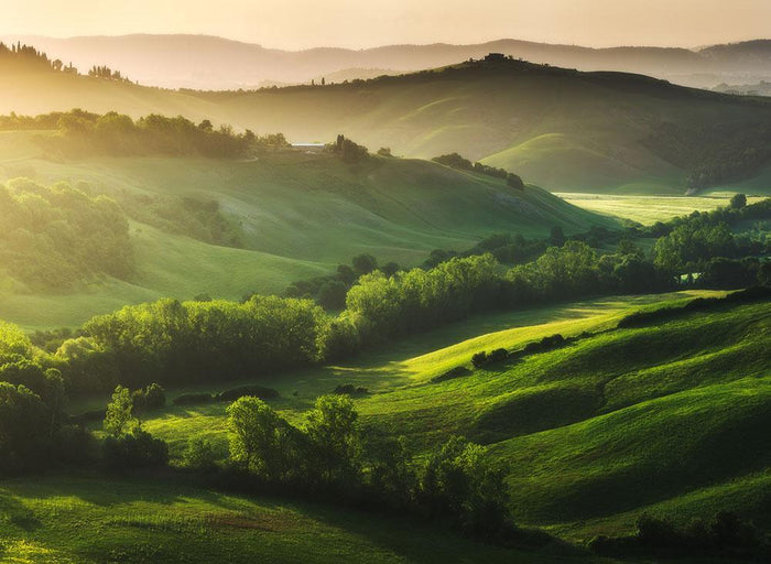 Beautifully illuminated landscape Wall Mural Wallpaper