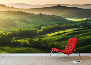 Beautifully illuminated landscape Wall Mural Wallpaper - Canvas Art Rocks - 2