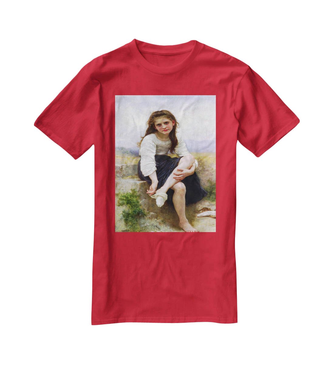 Before The Bath By Bouguereau T-Shirt - Canvas Art Rocks - 4