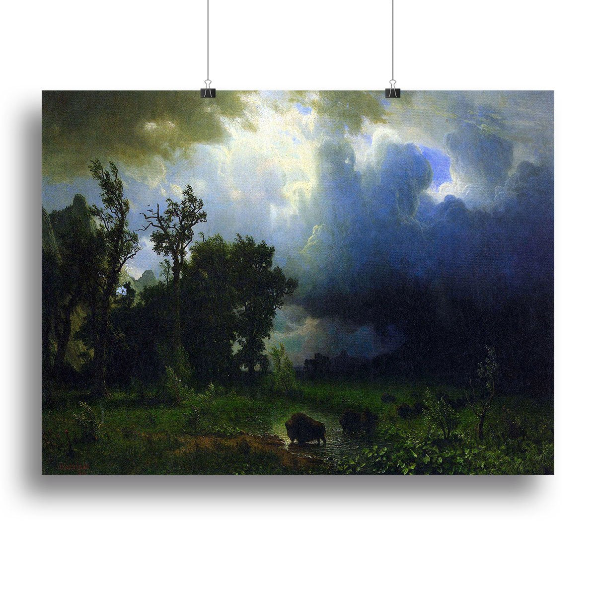 Before the Storm by Bierstadt Canvas Print or Poster