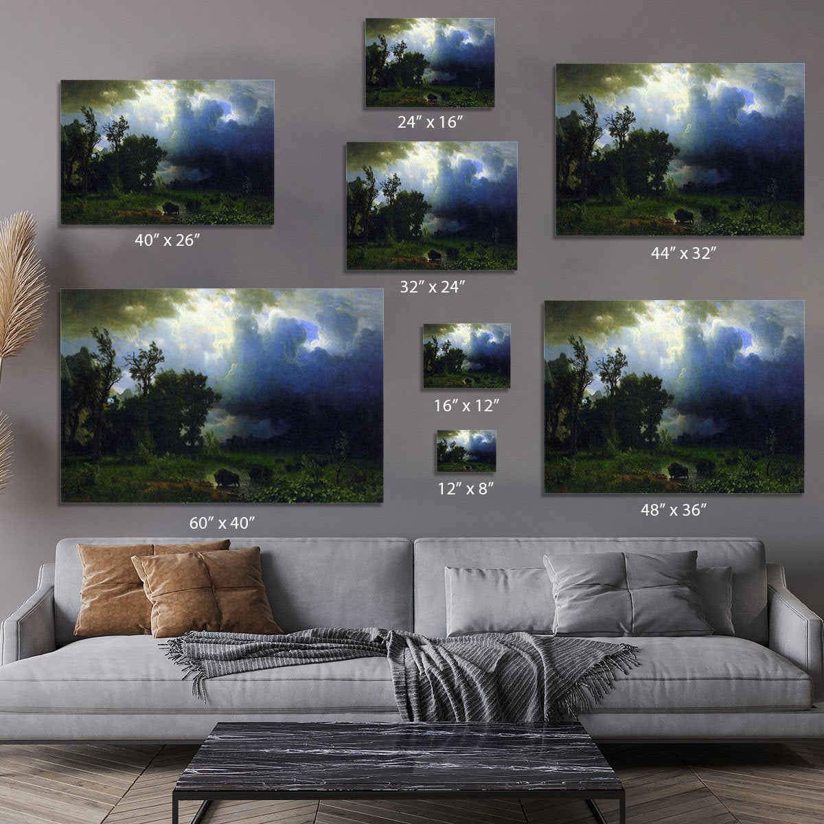 Before the Storm by Bierstadt Canvas Print or Poster