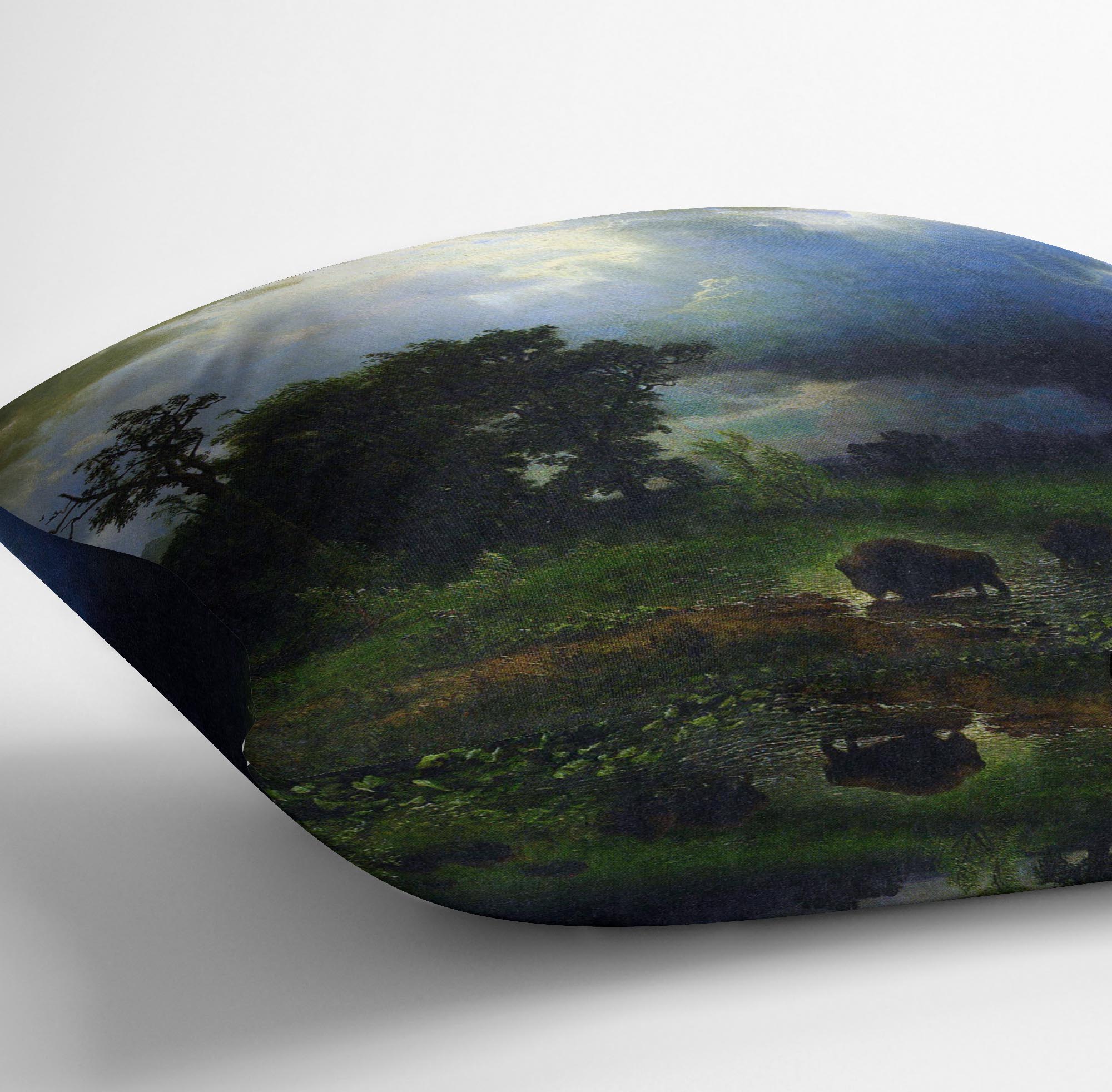 Before the Storm by Bierstadt Cushion - Canvas Art Rocks - 3