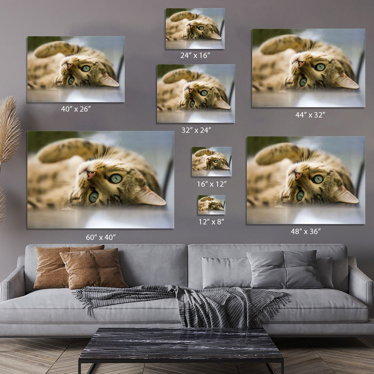 Bengal cat Canvas Print or Poster